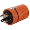 Ac Works Plug Adapter, L5-20R, L14-20P, L5-20P, L14-20P, 0 ft., Orange ADL1420L520 - alternate 7